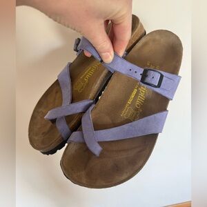 Birkenstock Papillio Women’s Mayari Lavender Purple Suede Sandals 40
